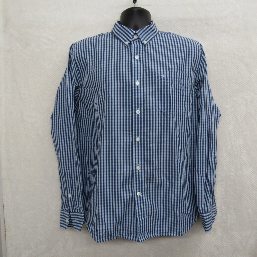 Dockers Blue Shirt Mens Large Long Sleeve Button Formal Casual Preppy